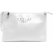 Replay sac à épaule Shopper Optical White blanc