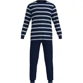 Tom Tailor Pyjama long bleu marine / blanc