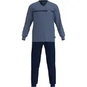 Tom Tailor Pyjama long saphir / bleu foncé