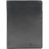 Esquire porte-monnaie New Silk Wallet High with Flap Black noir