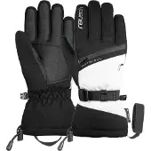 Reusch - Gants de ski chauds et imperméables - Demi R-TEX XT Black/White pour Femme - Taille 7.5 - Noir