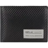 Replay Cuir porte-monnaie Wallet Black noir