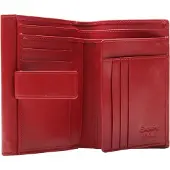 Esquire porte-monnaie Silk 02 Wallet Red rouge foncé