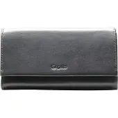 Esquire porte-monnaie New Silk Ladies Long Wallet Black noir