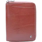 Esquire porte-monnaie Toscana Zip Wallet Brown brun