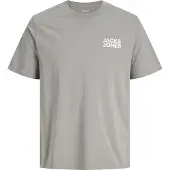 Jack & Jones T-Shirt 'Corp' gris / blanc