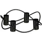 Edelman Kerzenhalter Schwarz - H5,5Xd17Cm
