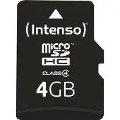 Intenso - carte mémoire flash - 4 Go - microSDHC