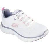 SKECHERS Baskets basses gris basalte / corail / blanc