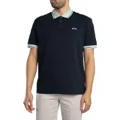 BOSS Blocks 10249510 Short Sleeve Polo Bleu L Homme