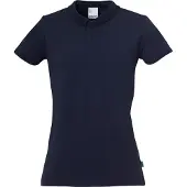 Uhlsport Essential Short Sleeve Polo Bleu L Femme