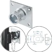 Pricenet Plaque de montage pour béquille 341520
