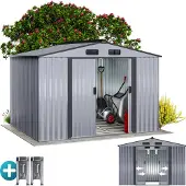 Gardebruk Abri de jardin vert en métal 260x315x180cm