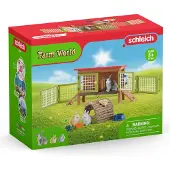 Schleich Farm World Rabbit Hutch Figure Multicolore Enfants
