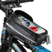Monzana Sacoche de cadre vélo gris 20x11,5x11cm imperméable