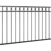vidaXL Panneau de clôture acier 1,7x0,8 m noir