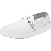 ABEBA Chaussure professionnelle blanche Gr.38 Cuir lisse, talon/courroie de cou-de-pied (OB, 38)