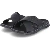 Bugatti : chaussures pour hommes, chaussons, sandales, couleur noire, style décontracté