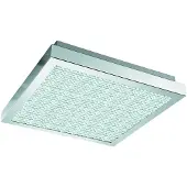 CASAYA Éclairage de plafond Cardito chrome carré