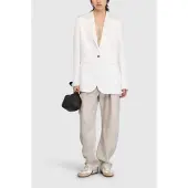 Semicouture pour femme. S6SM06 Blazer blanc en ébène (44), Casuel, Viscose