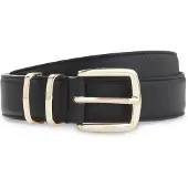 BOSS Ceinture en cuir avec double passant en métal