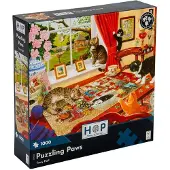 The House of Puzzles Puzzle 1000 Teile Puzzling Paws Tierpuzzle