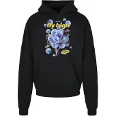 Mister tee Sweat-shirt 'Psychadellic' bleu roi / jaune / noir / blanc