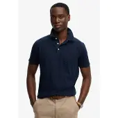 Superdry Classic Cotton Linen Short Sleeve Polo Bleu 2XL Homme
