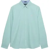 Superdry Homme Chemise Oxford Preppy à Manches Longues Green Taille: L
