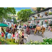 The House of Puzzles XXL Puzzle Pony Parade 500 Teile buntes Motiv