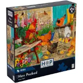 The House of Puzzles Maison des Puzzles Puzzle Poule Piquée - 1000 pièces - motif animalier