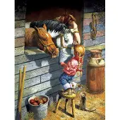 Sunsout Puzzle Pièces XXL - Working Girl - 500 à 999 pièces