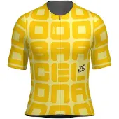 Santini Tdf Grand Départ Barcelone Short Sleeve Jersey Jaune L