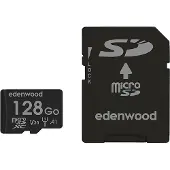 EDENWOOD Carte Micro Sd 128 Go + Adaptateur