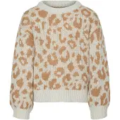 Vero moda Pull-over 'Vmzelmaleo' beige / noisette