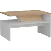 Vicco Table basse Arden Blanc/Artisan 80x52.6cm, Model 59619