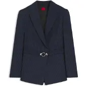 HUGO Blazer 'Amoria' bleu marine / blanc cassé
