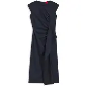 HUGO Robe mi-longue drapée