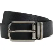 BOSS Ceinture réversible en cuir italien structuré et lisse