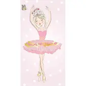 Jerry Fabrics Serviette de bain Ballerina Coton - éponge, 70/140 cm