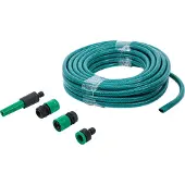 Bgs Tuyau à eau | PVC | avec lance à eau et raccords rapides | 15 m | 6 pcs.