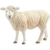 Schleich , Figurine animalière de mouton, blanc