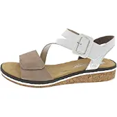 Rieker Sandales 'Sandalen mit Klettverschluss Montreux' blanc