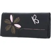 Bruno Banani Cuir porte-monnaie Butterfly Wallet Black noir