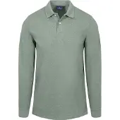 Steppin' Out Polo Piqué Manches Longues Classic Vert