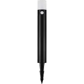 Lyora Lampe de jardin design Paul Noir avec capteur