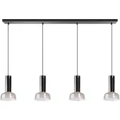 Eth Lampe suspendue Beal verre fumé 120cm