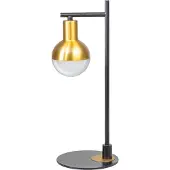 Expo Lampe de table Drop noir avec de l'or