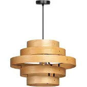 Eth Lampe suspendue en bois Oaknut 5 anneaux