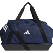 Adidas Sac de sport Tiro, taille moyenne, compartiment pour chaussures, modèle NS, couleur bleu marine/blanc